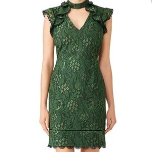 Adepte Rae Green Lace Dress
